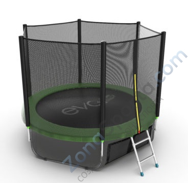 Батут Evo Jump External 8ft (Green) с нижней сетью