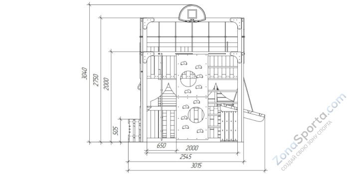Детская площадка Савушка Куб-3 (Махагон) подушками и коконом