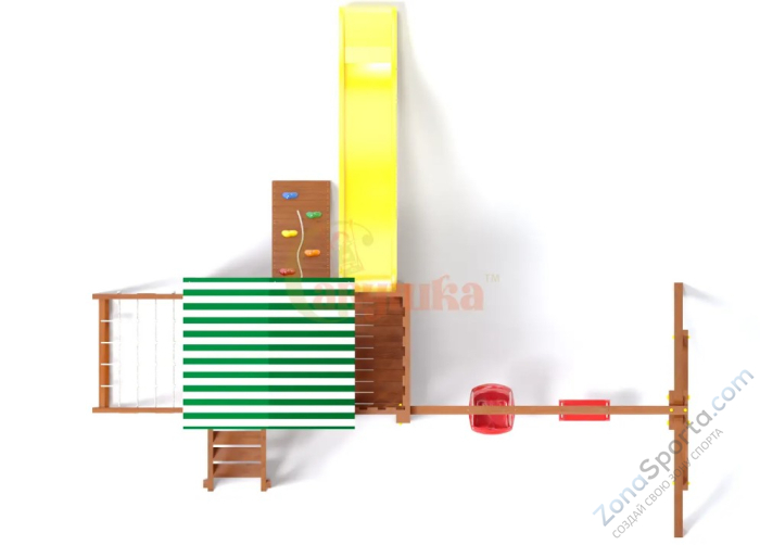 Детская площадка Савушка Мастер 2 (Махагон) Plus (горка 3 метра)