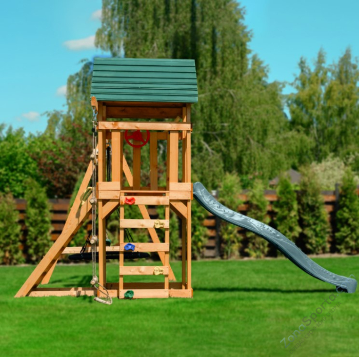 Детский игровой комплекс Unix Kids (6 in 1) Dark Green