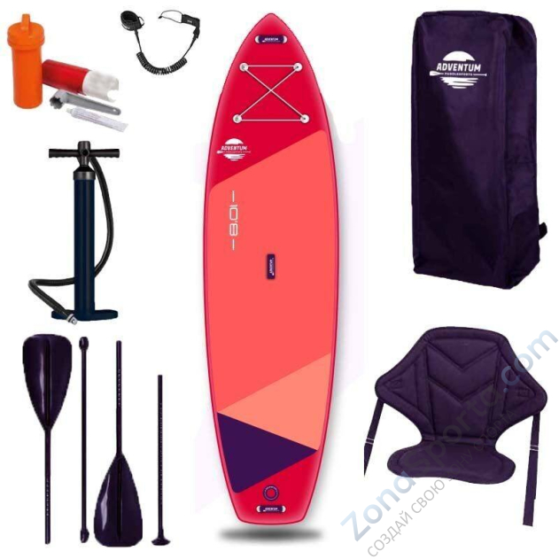 Доска sup board Adventum 10'8 Red
