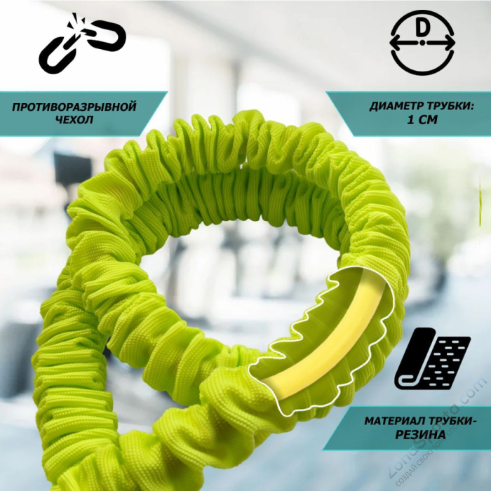 Эспандер трубчатый в рукаве средний Fitex FTX-1317M