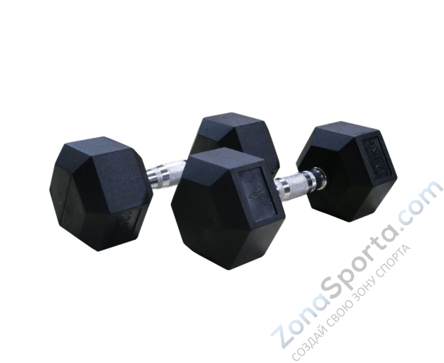 Гантели гексагональные 2 шт. по 6 кг DFC DB001-6