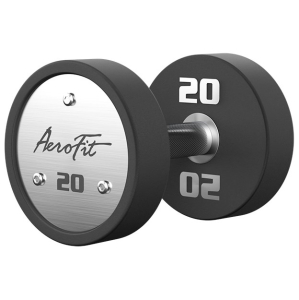 Набор полиуретановых гантелей AeroFit, 2,5-25 кг, 10 пар, шаг 2,5 кг