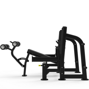 Олимпийская скамья с отрицательным наклоном для жима со страховочными упорами Impulse ITF8204+ITF8202OPT